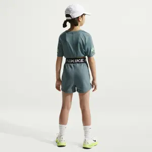 Shorts da bambina Nike Pro Fleece image-4