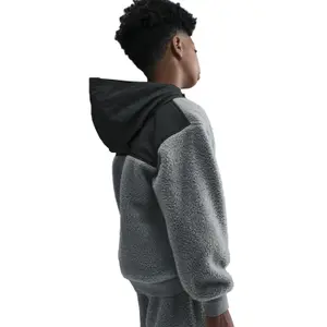 Polar z kapturem 1/4 zip dla dzieci Nike Club Fleece image-5