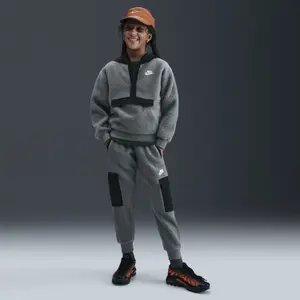 Polar z kapturem 1/4 zip dla dzieci Nike Club Fleece image-2