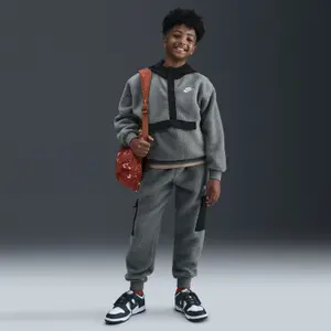 Polar z kapturem 1/4 zip dla dzieci Nike Club Fleece image-3