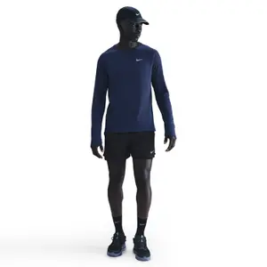 Camisa de mangas longas com zíper meio Nike Stride image-0