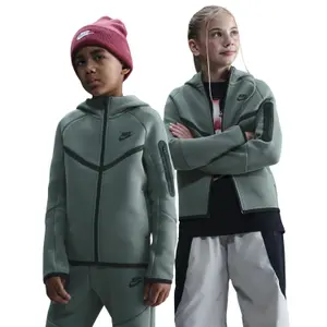 Dziecięca kurtka z kapturem zapinana na zamek Nike Tech Fleece image-3