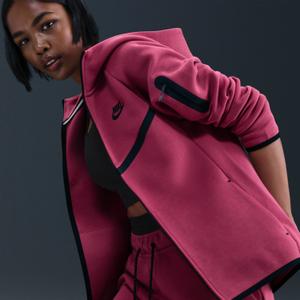 Giacca da donna con cappuccio e zip Nike Tech Fleece Windrunner image-3