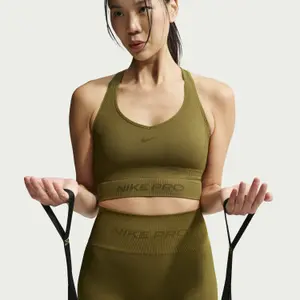 Canottiera corta senza cuciture donna Nike Pro image-2