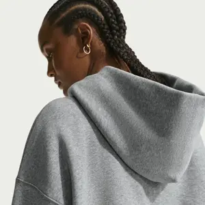 Women's short hooded sweatshirt Nike Phoenix Fleece image-4