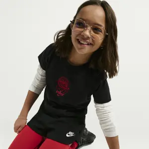 Pantaloncini in cotone per ragazza Nike image-4