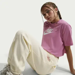 Calças de fato de treino para menina Nike Sportswear Club Fleece image-4