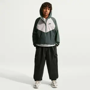 Waterproof hooded jacket for children Nike Sportswear Windrunner image-6