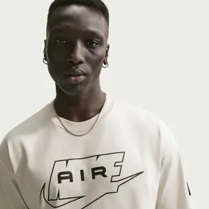 Camiseta de algodón de peso medio amplia Nike image-1