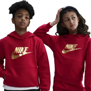 Camisola com capuz para criança Nike Club Fleece image-5