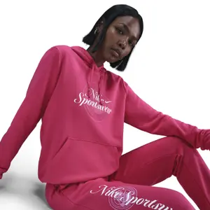 Hoodie Damen Nike Club Fleece image-3