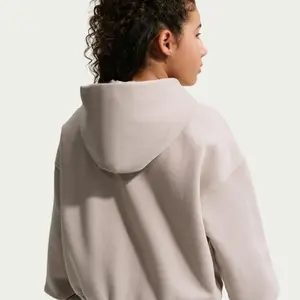 Sudadera con capucha y cremallera para niña Nike Sportswear Studio Fleece image-1