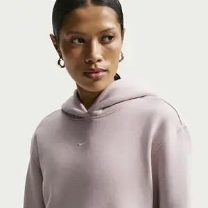 Bluza damska z kapturem Nike Studio Fleece Medium Weight image-3