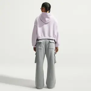 Oversized bluza z kapturem damska Nike Studio Fleece image-1