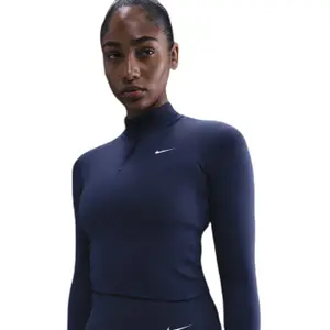 Drill top allenamento da donna Nike One Fitted image-1