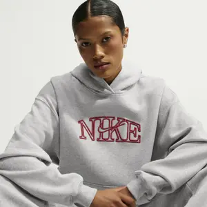 Damska bluza oversize z kapturem Nike Studio Logo image-5