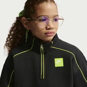 Sweatshirt med 1/2 lynlås til børn Nike Air image-5