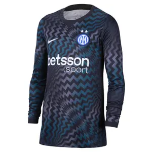 Inter Milan Torwarttrikot mit langen Ärmeln für Kinder 2026/27