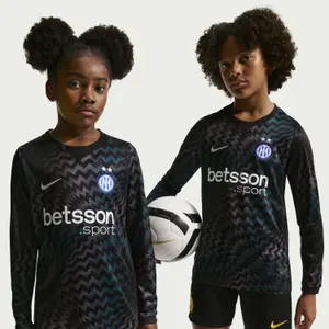 Inter Milan Torwarttrikot mit langen Ärmeln für Kinder 2026/27 image-3