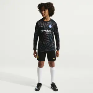 Inter Milan Torwarttrikot mit langen Ärmeln für Kinder 2026/27 image-2