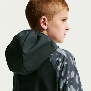 Waterproof hooded jacket for children Nike Miler image-1