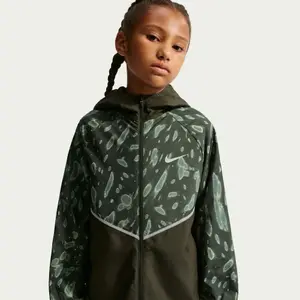 Waterproof hooded jacket for children Nike Miler image-2