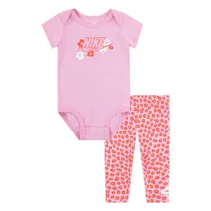 Baby girl bosysuit and leggings set Nike Floral image-0
