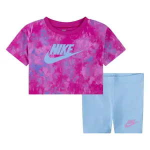 Baby girl t-shirt and shorts set Nike Boxy image-0