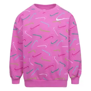 Nike Swoosh Logo BF Girls Sweatshirt image-0