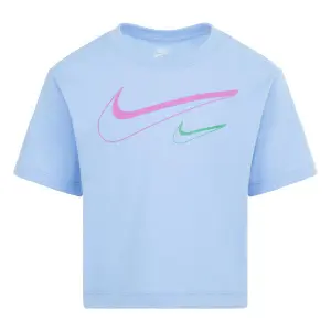 Girl's T-shirt Nike Swoosh Logo Boxy image-0