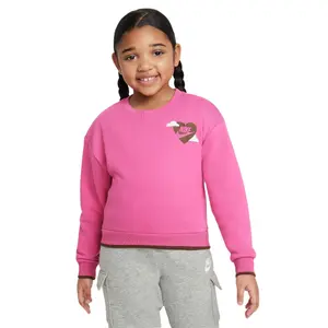 Nike Swoosh Girlss Crewneck Sweatshirt image-0