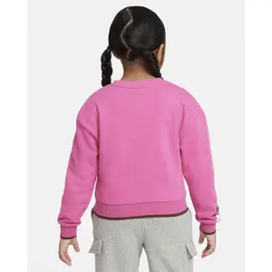Nike Swoosh Girlss Crewneck Sweatshirt image-2