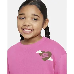 Nike Swoosh Girlss Crewneck Sweatshirt image-3