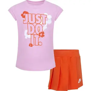 Girls' t-shirt and skirt set Nike Floral image-0