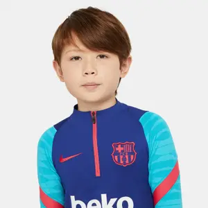 Trainingsshirt met 1/4 rits voor kinderen FC Barcelone Strike 2020/21 image-1