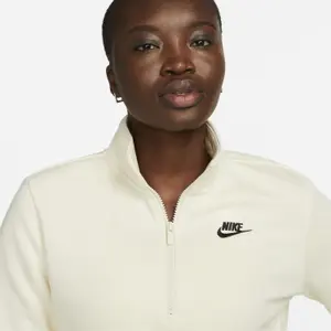 Sweatshirt women's fleece Nike Club Fleece STD QZ image-3