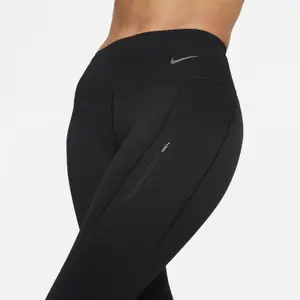 Leggings halbhoch court Frau Nike Dri-FIT Go image-4