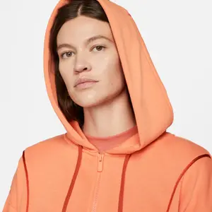 Damen Sweatshirt mit Reißverschluss und Kapuze aus Molton Nike Sportswear Air image-4