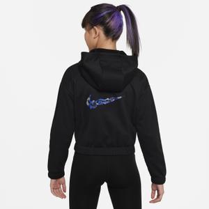 Sweatshirt fecho de correr com capuz de menina Nike Therma-Fit SE+ image-2
