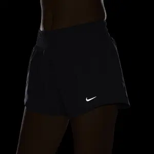 Short duplo de cintura baixa mulher Nike One Dri-Fit image-4