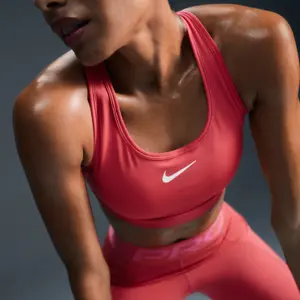 Sport-BH mit normalem Halt Damen Nike Swoosh image-2