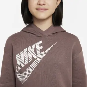 Sweatshirt capuz de tamanho exagerado para raparigas Nike image-3