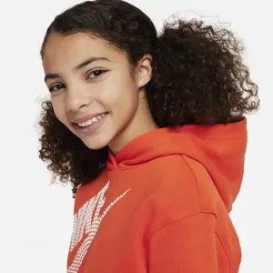 Sweatshirt capuz de tamanho exagerado para raparigas Nike image-4