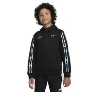Sweatshirt hooded zipped child Nike Repeat Polyknit image-0