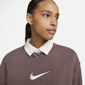 Sweatshirt woman Nike Fleece OS image-3