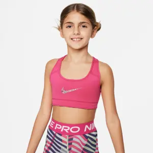 Sujetador reversible para niña Nike Swoosh image-1