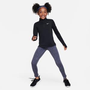 Girl's dri-fit half-zip tracksuit jacket Nike image-1