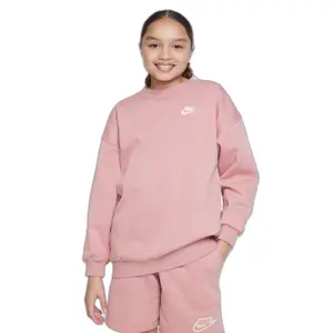 Sweatshirt für Mädchen mit Rundhalsausschnitt Nike Club Fleece Oversized LBR image-1
