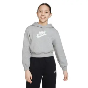 Sweatshirt à capuche fille Nike Club Fleece Crop HBR image-0