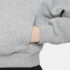 Sweatshirt à capuche fille Nike Club Fleece Crop HBR image-4
